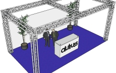 Structură metalică rectangulară Alutruss Truss set QUADLOCK 6082 rectangle 7.71x4x3.5m (WxDxH)