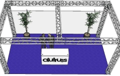 Structură metalică rectangulară Alutruss Truss set QUADLOCK 6082 rectangle 7.71x4x3.5m (WxDxH)