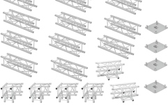 Structură metalică rectangulară Alutruss Truss set QUADLOCK 6082 rectangle 7.71x4x3.5m (WxDxH)