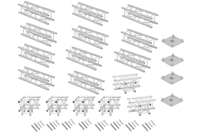 Structură metalică rectangulară Alutruss Truss set QUADLOCK 6082 rectangle 7.71x4x3.5m (WxDxH)