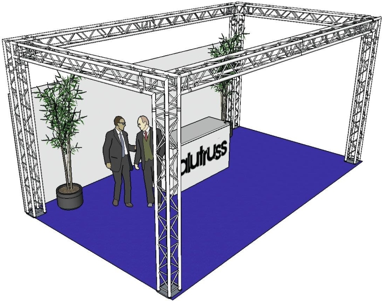 Alutruss Truss set QUADLOCK 6082 rectangle 7x4x3.5m (WxDxH)