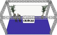 Structură metalică rectangulară Alutruss Truss set QUADLOCK 6082 rectangle 7x4x3.5m (WxDxH)