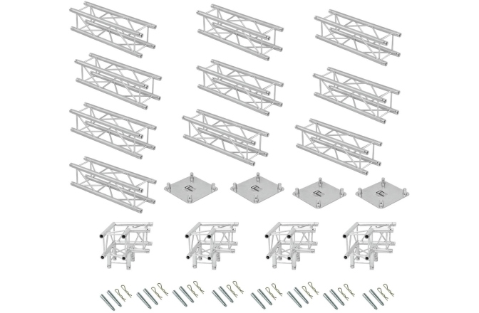 Structură metalică rectangulară Alutruss Truss set QUADLOCK 6082 rectangle 7x4x3.5m (WxDxH)