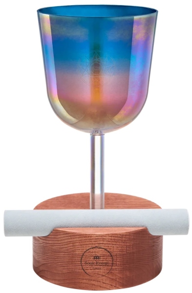 Meinl Sonic Energy Wooden Holder for Essence Crystal Singing Bowls & Crystal Tuning Forks, Medium