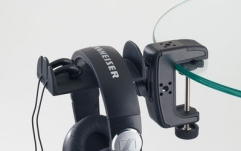 Suport casti audio K&M 16085 headphone holder with table clamp