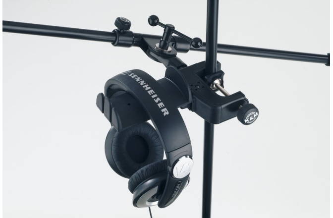 Suport casti audio K&M 16085 headphone holder with table clamp