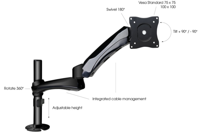 Suport monitor Gravity SA-6131 B