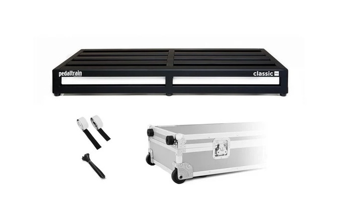 Suport pedale efect Pedaltrain PT-CLP-TCW CLASSIC PRO Pedalboard with Hard Case + Wheels