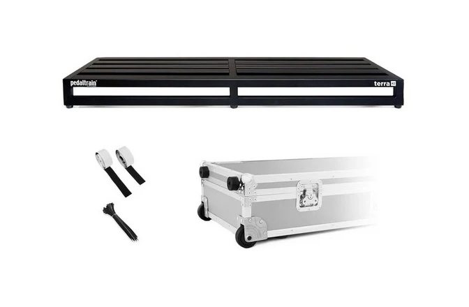 Suport pedale efect Pedaltrain PT-TER-TCW TERRA 42 Pedalboard with Tour Case +  Wheels