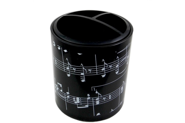 Plastic Pen Holder Round Music Notes Design Plastic Pen Holder Round Music Notes Design