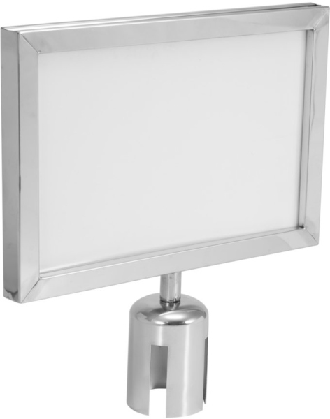 Eurolite Sign for Eurolite Barrier 317x215 silver