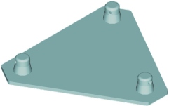 Suport truss în 3 puncte Alutruss DECOLOCK DQ3-BPM Base Plate MALE