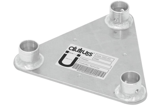 Suport truss în 3 puncte Alutruss DECOLOCK DQ3-WP Wall Mounting Plate