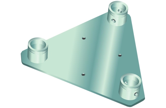 Suport truss în 3 puncte Alutruss DECOLOCK DQ3-WP Wall Mounting Plate