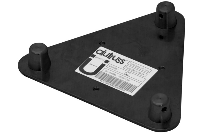 Suport truss în 3 puncte Alutruss DECOLOCK DQ3-WPM Wall Mounting Plate MALE black