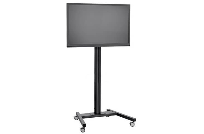 Suport Tv pe roti Vogels Stand TV podea mobil Vogels T1544 / T1844 / T2044 NEGRU, TV max 200cm diagonala si max 80 kg