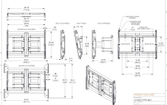 Suport TV perete Vogels  PFW6851 42"-100" (106cm-250cm) max 80 kg