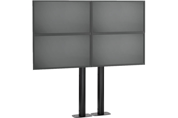 cu baza fixa montat pe podea 2x2, maxim 30 de kgr per display, maxim 50 inchi per display cu baza fixa montat pe podea 2x2, maxim 30 de kgr per display, maxim 50 inchi per display