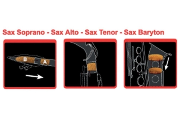 Surdina saxofon Sopran Saxofon cu 2 gat S Surdina saxofon Sopran Saxofon cu 2 gat S