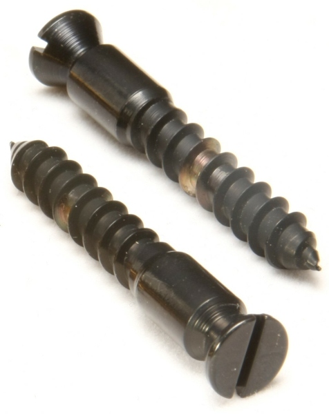 Floyd Rose FRBMWSSB - Bridge Mounting Wood Screws (2 pcs) - Black