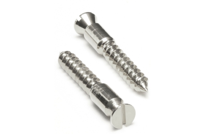 Șuruburi montare bridge tremolo Floyd Rose  FRBMWSSSC - Bridge Mounting Wood Screws (2 pcs) - Satin Chrome