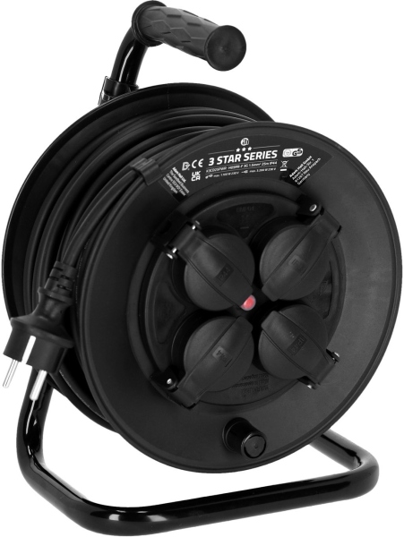 Adam Hall 3Star CD 25 PWR Power cable drum 25 m