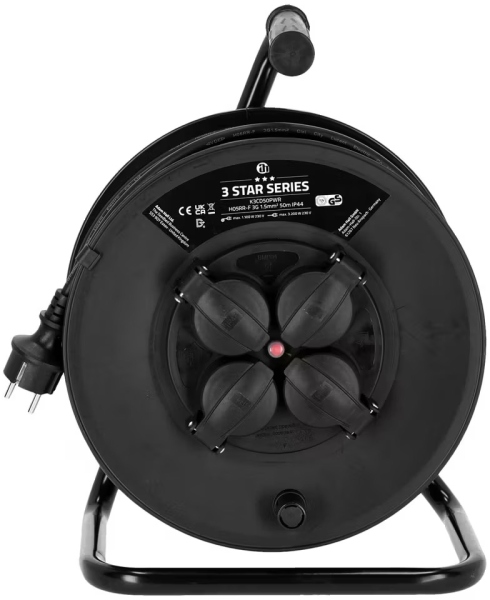 Adam Hall 3Star CD 50 PWR Power cable drum 50 m