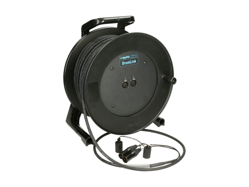 Klotz MiniCore 2/0 - 2x XLR 3p F/M2-channel - digital multicore drum - single ground - 100 m - GT380