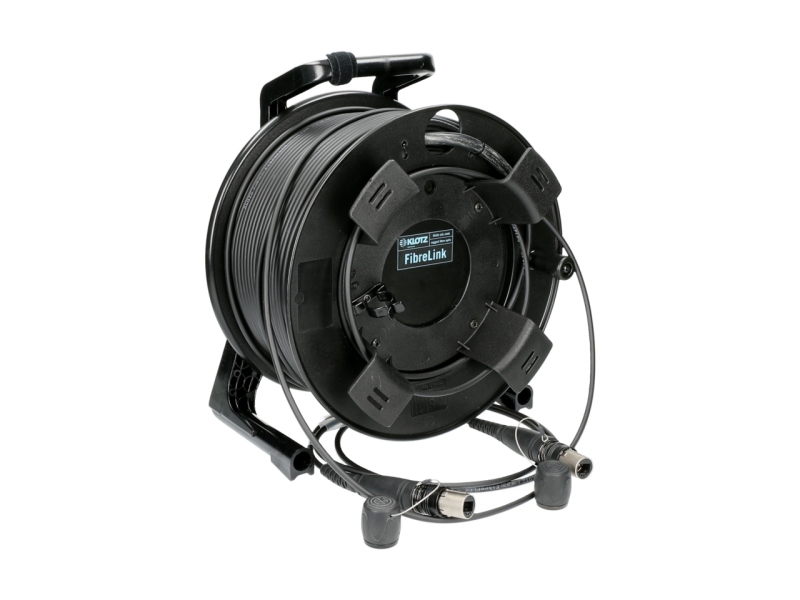 Klotz opticalCON QUAD connecting cable on cable drumFiberLink - multimode OM4 - 150 m - GT310