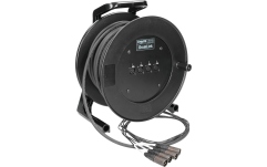 Tambur cablu XLR compact Klotz MiniCore 4/0 - 4x XLR 3p F/M4-channel - analog multicore drum - single ground