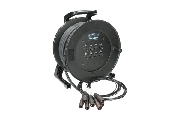 MiniCore 8/0 - 8x XLR 3p F/M8-channel - analog multicore drum - single ground
