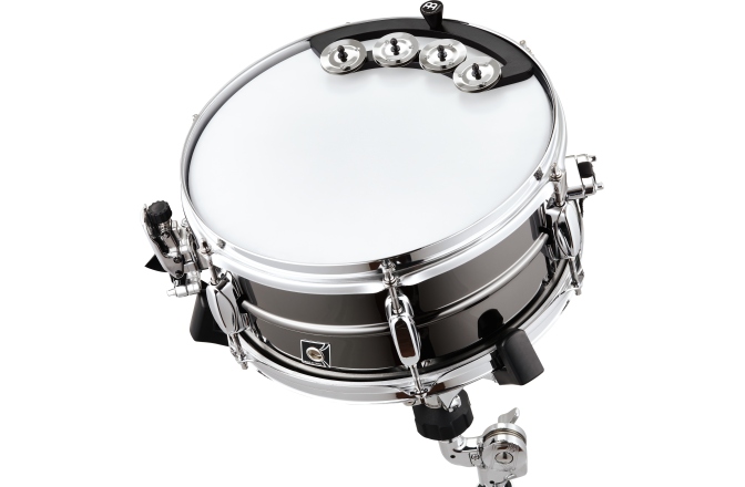 Tamburele pentru tobe Meinl Backbeat Tambourine 10" - 12" - black