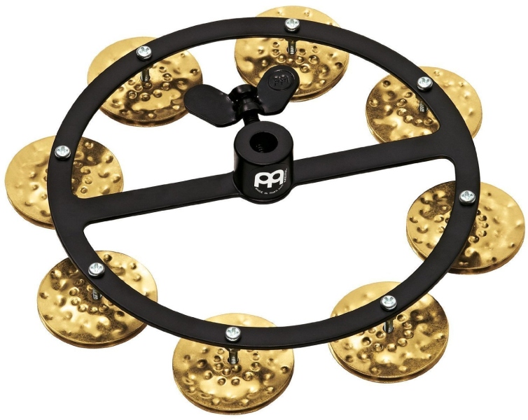 Meinl HiHat Tambourine Hammered Brass HTHH1B-BK