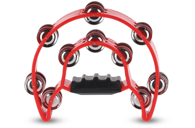 Tamburină Gewa Tamburină plastic Semiluna, 20 zurgălăi Roșu