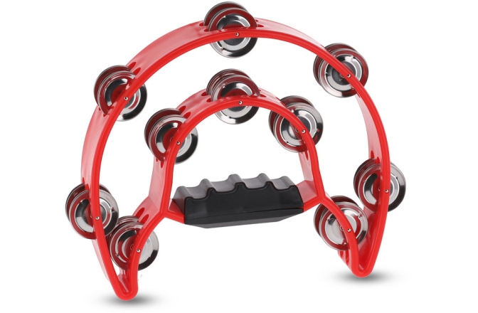 Tamburină Gewa Tamburină plastic Semiluna, 20 zurgălăi Roșu