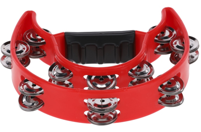 Tamburină Gewa Tamburină plastic Semiluna, 20 zurgălăi Roșu