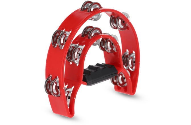 Tamburină Gewa Tamburină plastic Semiluna, 20 zurgălăi Roșu