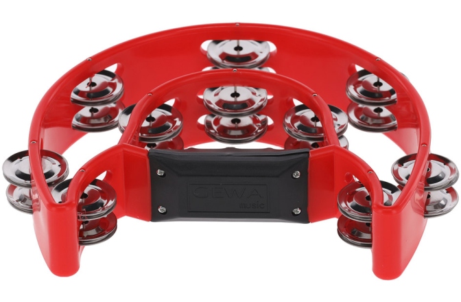 Tamburină Gewa Tamburină plastic Semiluna, 20 zurgălăi Roșu