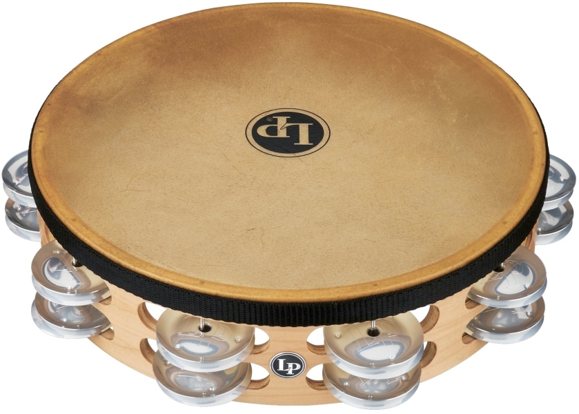 Latin Percussion Tamburina Pro 10in Double Row With Head 10