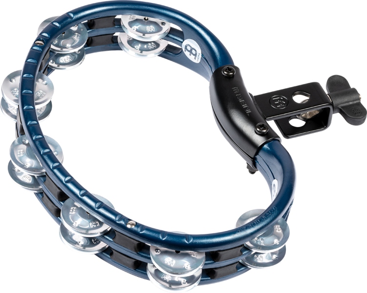 Meinl Traditional Mountable ABS Series Molded ABS Tambourine - Blue/Aluminum Jingles
