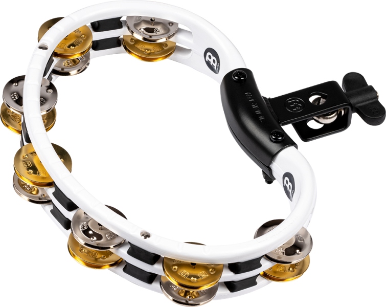 Meinl Traditional Mountable ABS Series Molded ABS Tambourine - White/Mixed Jingles
