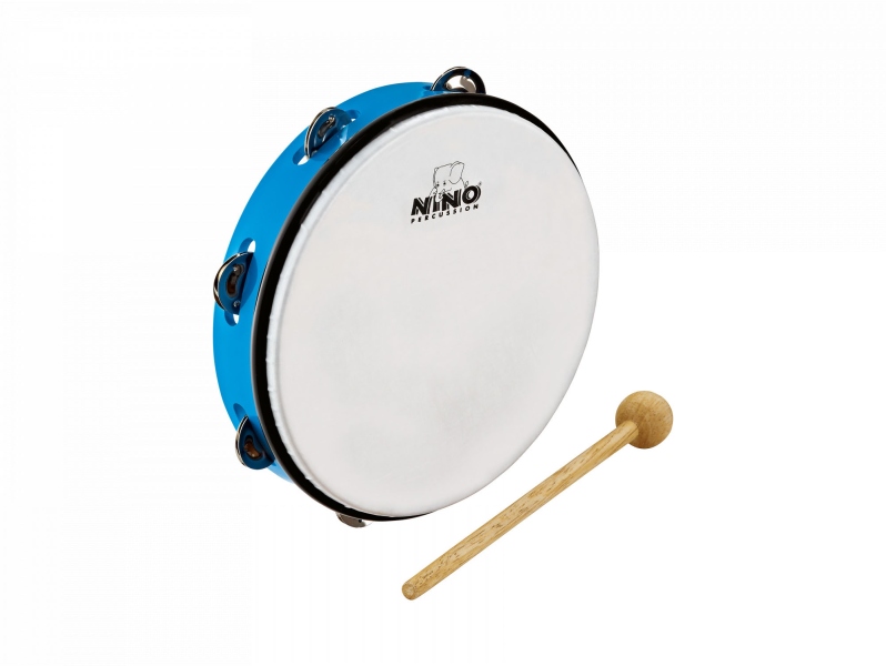 Nino Percussion ABS Tambourine - Sky-Blue