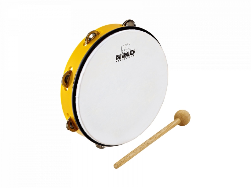 Nino Percussion ABS Tambourine - Yellow
