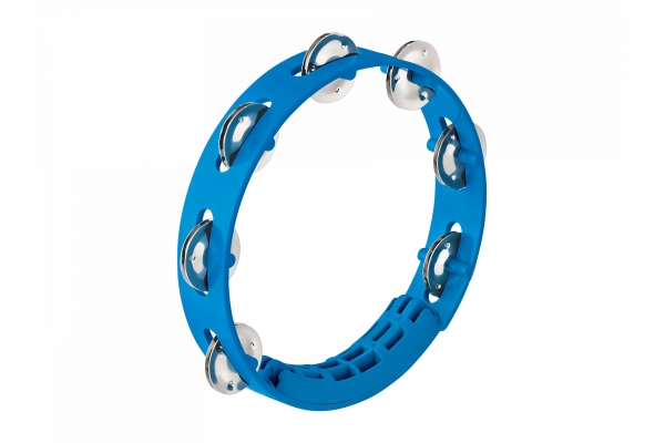 Nino Percussion Compact ABS Tambourine 8 - Blue