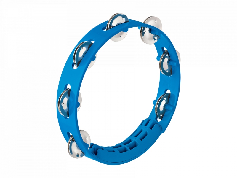 Nino Percussion Compact ABS Tambourine 8 - Blue