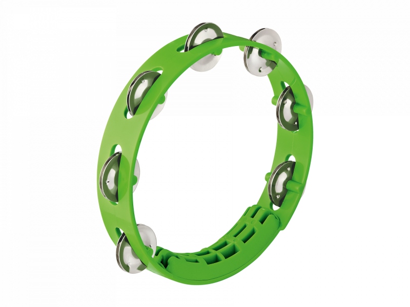 Nino Percussion Compact ABS Tambourine 8 - Grass-Green