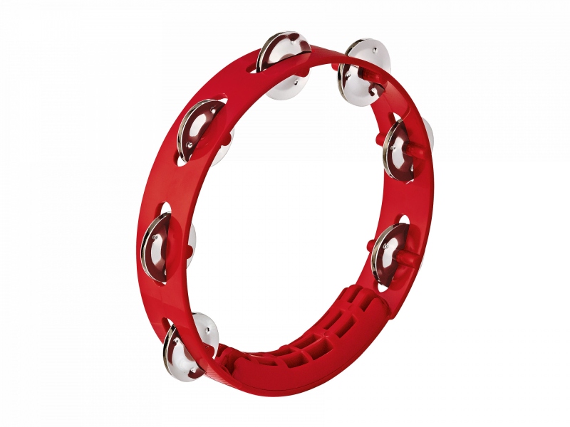 Nino Percussion Compact ABS Tambourine 8 - Red
