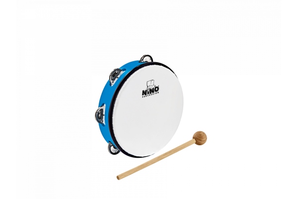 Nino Percussion ABS Tambourine 8 - Blue