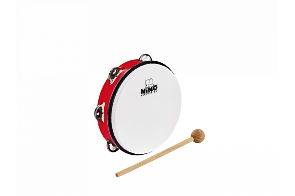 Nino Percussion ABS Tambourine 8 - Red