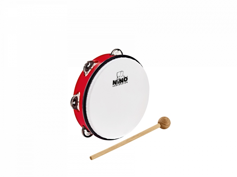 Nino Percussion ABS Tambourine 8 - Red